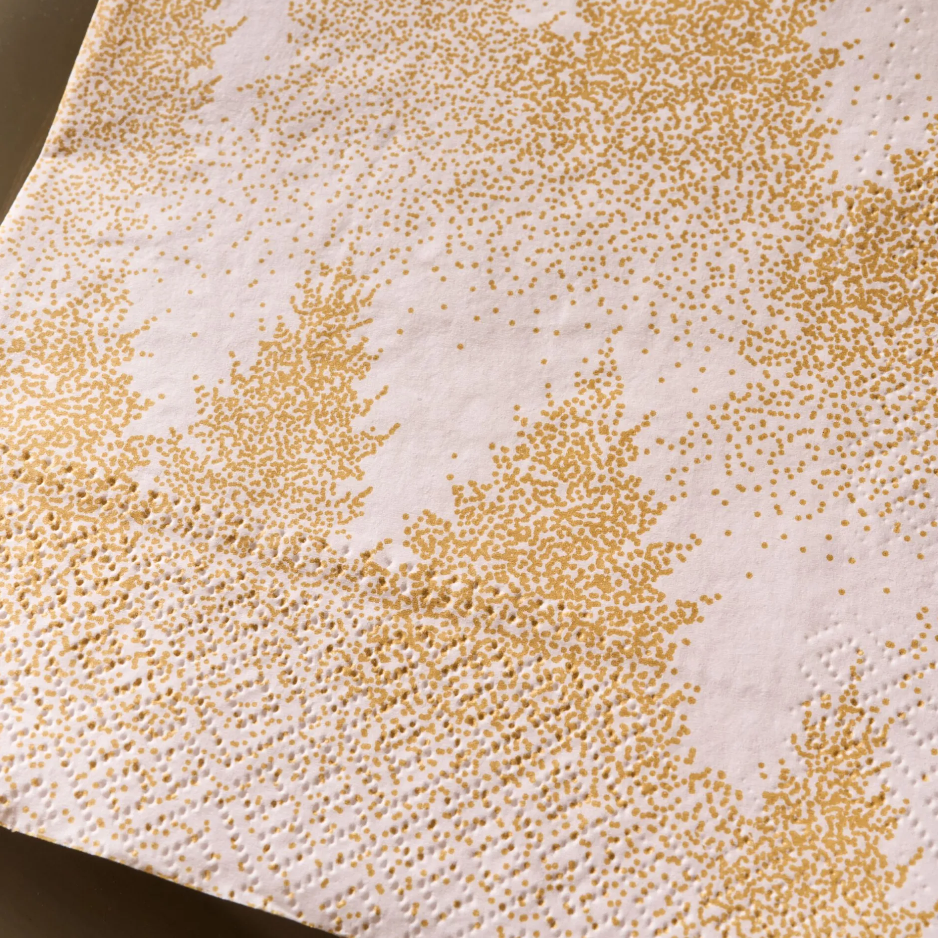 Serviette De Table|Nappe Et Serviette De Noël*alinea Lot de 20 serviettes en papier motif sapin 33x33cm - Doré
