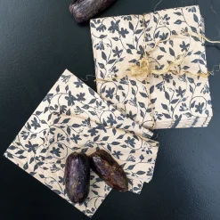 Serviette De Table|Nappe Et Serviette De Noël*alinea Lot de 20 serviettes en papier motif floral 33x33cm - alpilles Beige