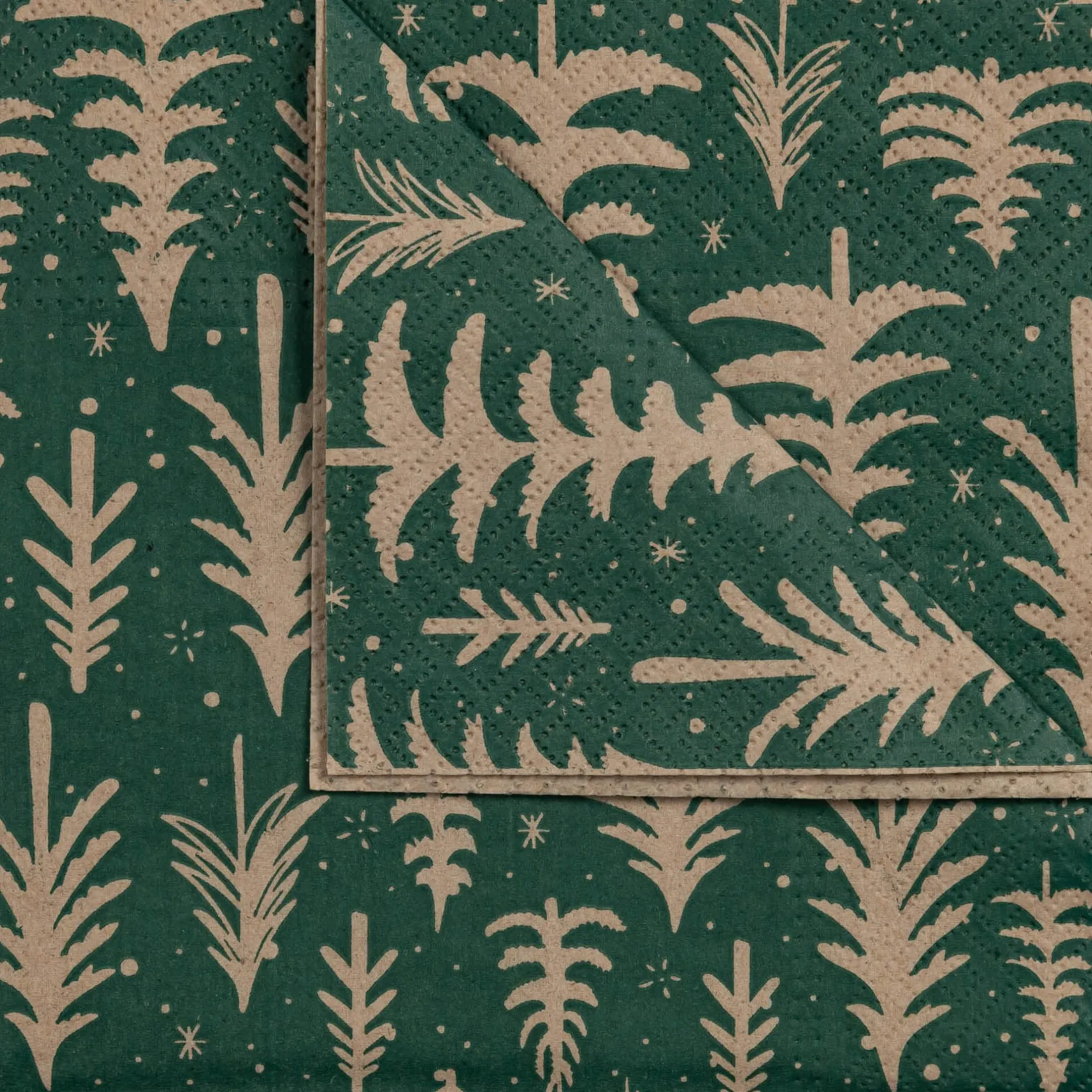 Serviette De Table|Nappe Et Serviette De Noël*alinea Lot de 20 serviettes en papier motif sapin 33x33cm - Vert
