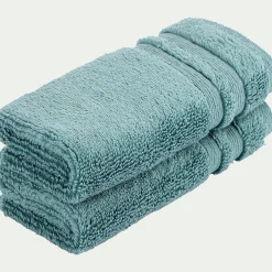 Serviette Invité*alinea Lot de 2 serviettes invité bouclette en coton - 30x50cm Vert