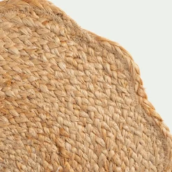 Set De Table*alinea Lot de 2 sets de table fleur en jute D35cm - Naturel