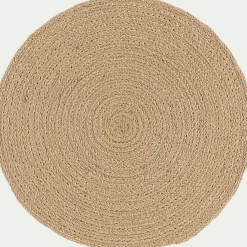 Set De Table*alinea Lot de 4 sets de table ronds en jute - D34cm Naturel