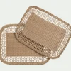 Set De Table*alinea Lot de 2 sets de table ronds en jonc de mer L45cm - naturel