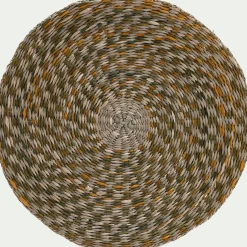 Set De Table*alinea Lot de 2 sets de table ronds en jonc de mer D36cm - Vert