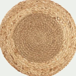 Set De Table*alinea Lot de 2 sets de table ronds en jute - naturel D38cm