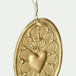 Suspension De Noël*alinea Lot de 12 suspensions de Noël en laiton D5,5cm - Doré