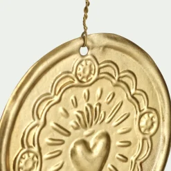 Suspension De Noël*alinea Lot de 12 suspensions de Noël en laiton D5,5cm - Doré