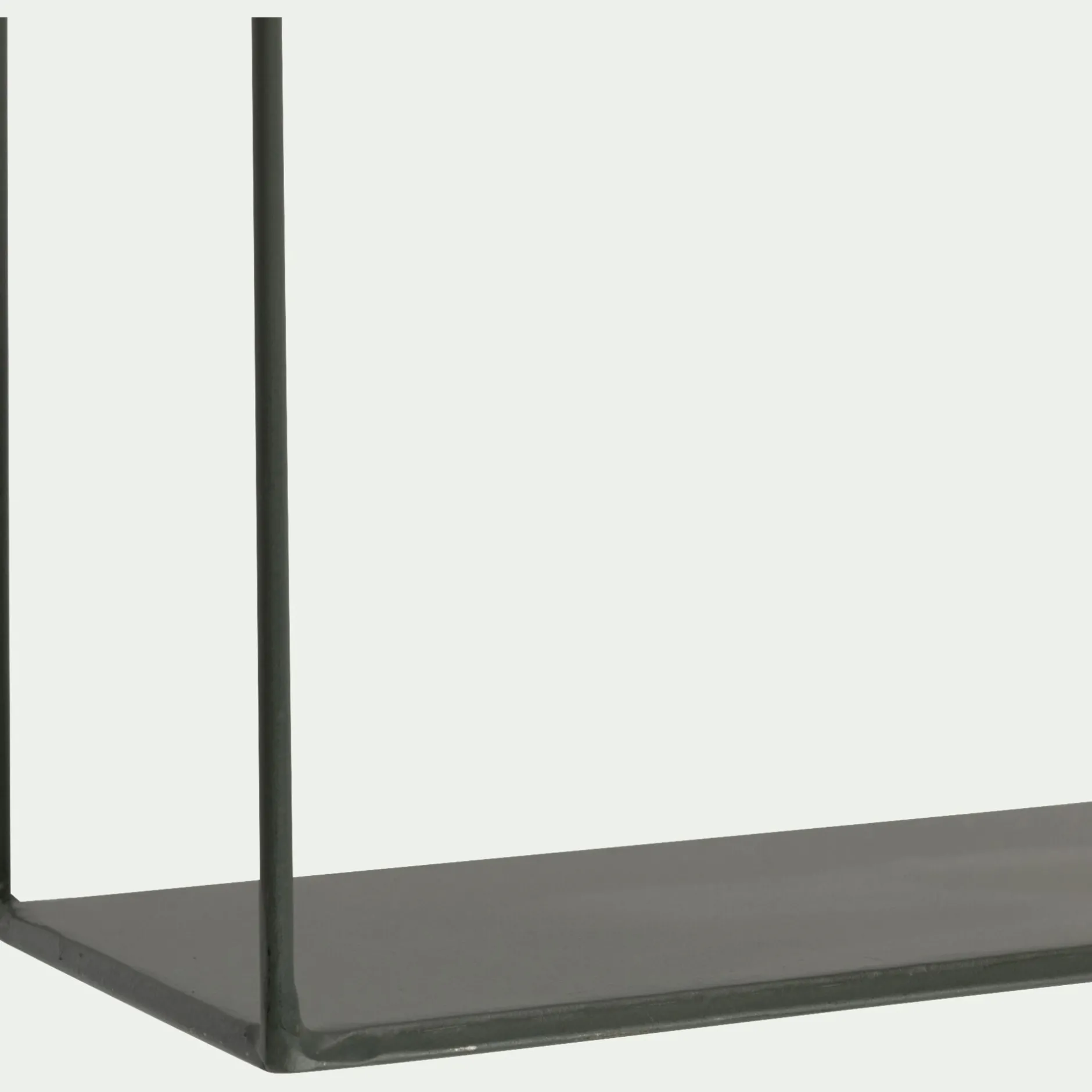 Étagère Murale*alinea Lot de 3 étagères déco en fer - cèdre Vert