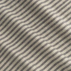 Taie D'Oreiller*alinea Lot de 2 taies d'oreiller à rayures en flanelle de coton 50x70cm - Gris