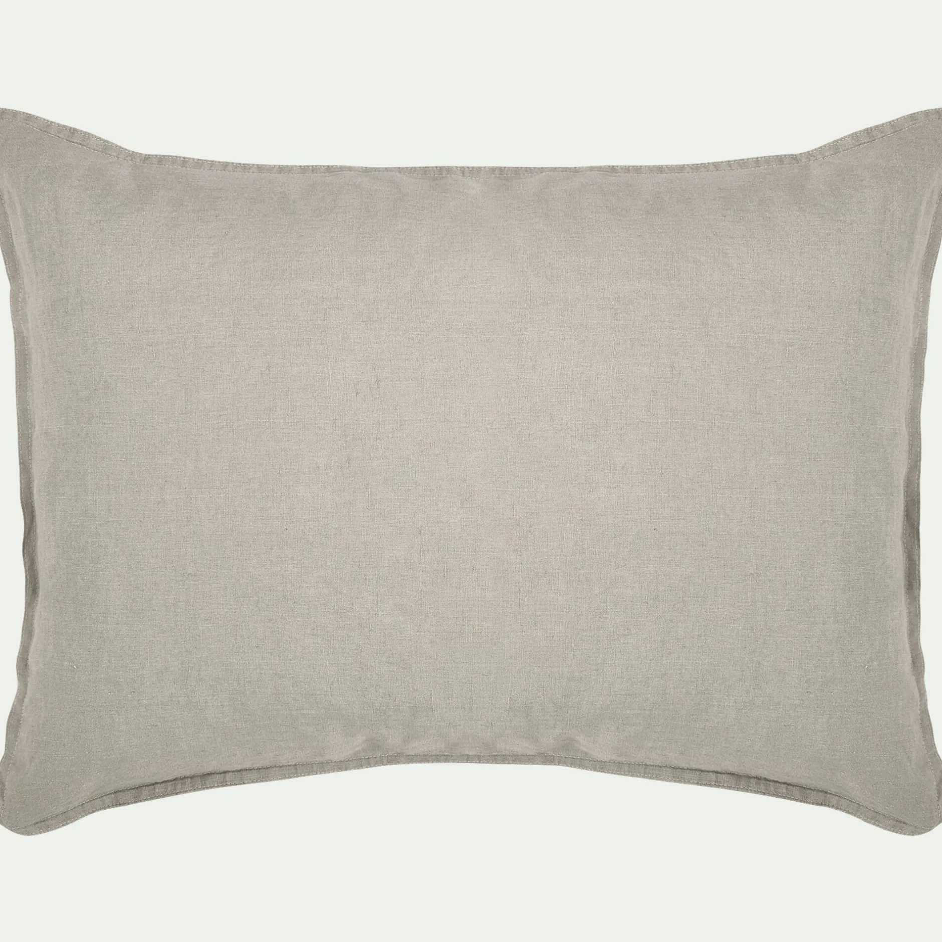 Taie D'Oreiller*alinea Lot de 2 taies d'oreiller en lin lavé - 50x70cm Beige