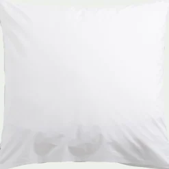 Taie D'Oreiller*alinea Lot de 2 taies d'oreiller en percale de coton 65x65cm - Blanc