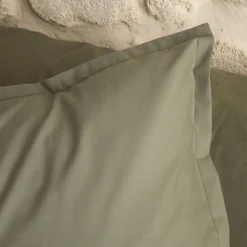 Taie D'Oreiller*alinea Lot de 2 taies d'oreiller en percale de coton - cèdre 65x65cm Vert