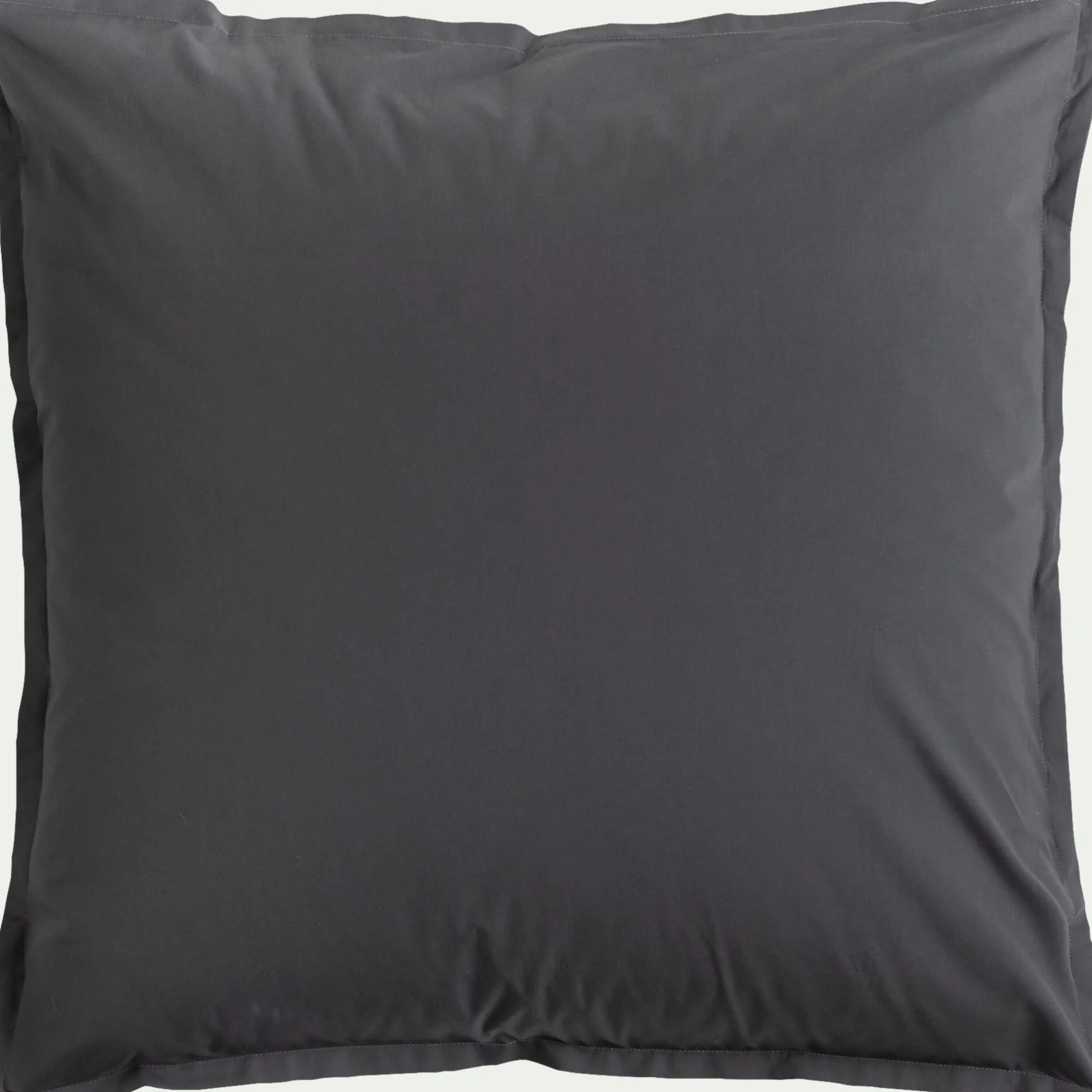 Taie D'Oreiller*alinea Lot de 2 taies d'oreiller en percale de coton - ardoise 65x65cm Gris