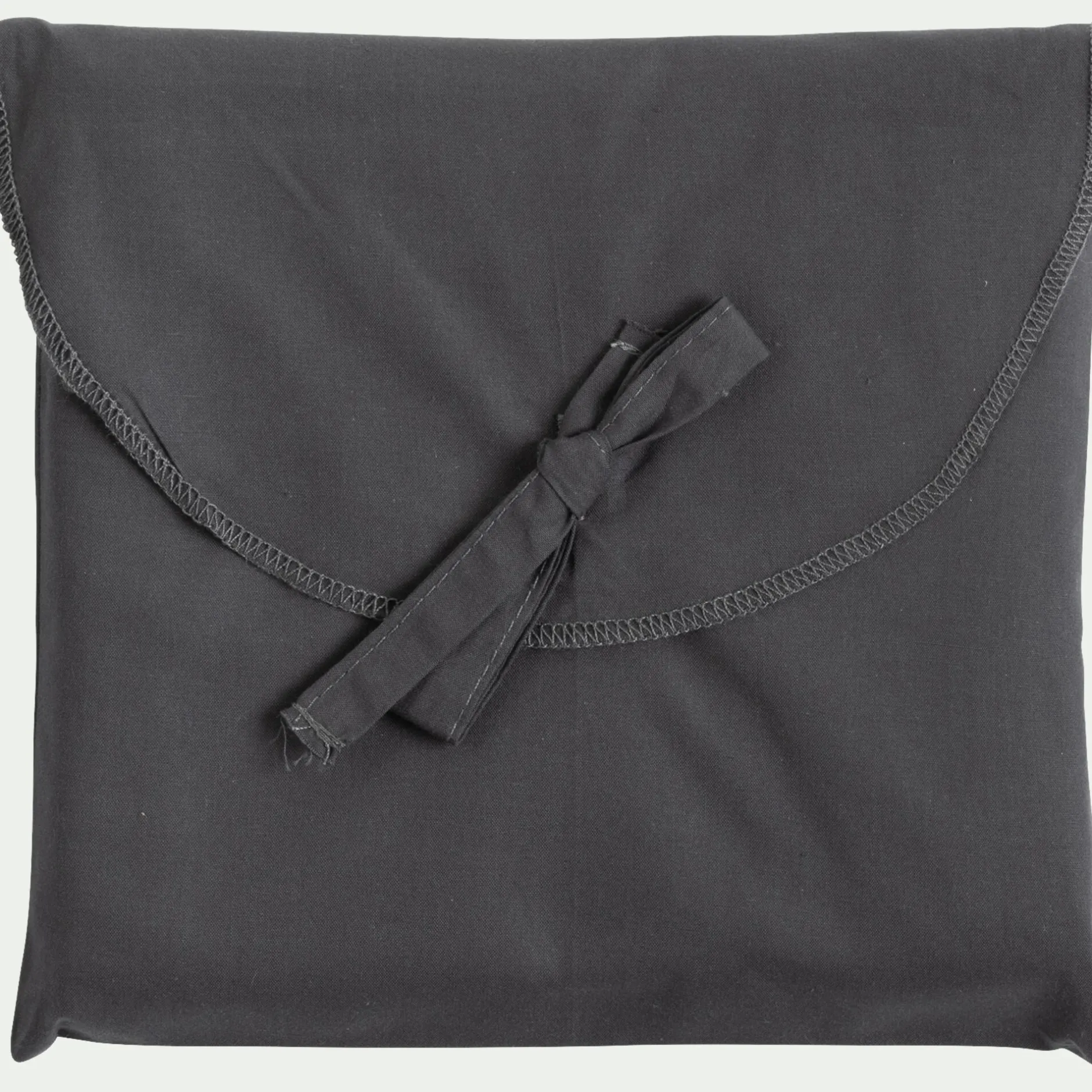 Taie D'Oreiller*alinea Lot de 2 taies d'oreiller en percale de coton - ardoise 65x65cm Gris