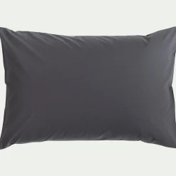 Taie D'Oreiller*alinea Lot de 2 taies d'oreiller en coton - ardoise 50x70cm Gris