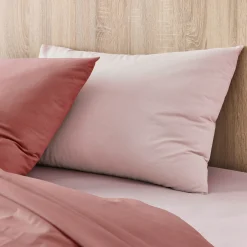 Taie D'Oreiller*alinea Lot de 2 taies d'oreiller en coton - rosa 50x70cm Rose