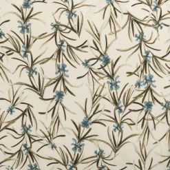 Taie D'Oreiller*alinea Lot de 2 taies d'oreiller en percale de coton 50x70cm - motifs romarin Blanc