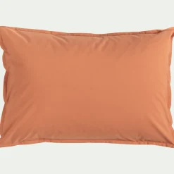 Taie D'Oreiller*alinea Lot de 2 taies d'oreiller en percale de coton - brun rustrel 50x70cm Marron