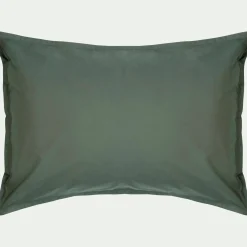 Taie D'Oreiller*alinea Lot de 2 taies d'oreiller en percale de coton - cèdre 50x70cm Vert