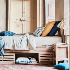 Taie D'Oreiller*alinea Lot de 2 taies d'oreiller en coton - figuerolles 65x65cm Bleu