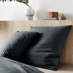 Taie D'Oreiller*alinea Lot de 2 taies d'oreiller en coton - calabrun 65x65ccm Gris