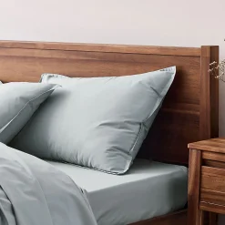 Taie D'Oreiller*alinea Lot de 2 taies d'oreiller en percale de coton - calaluna 50x70cm Bleu