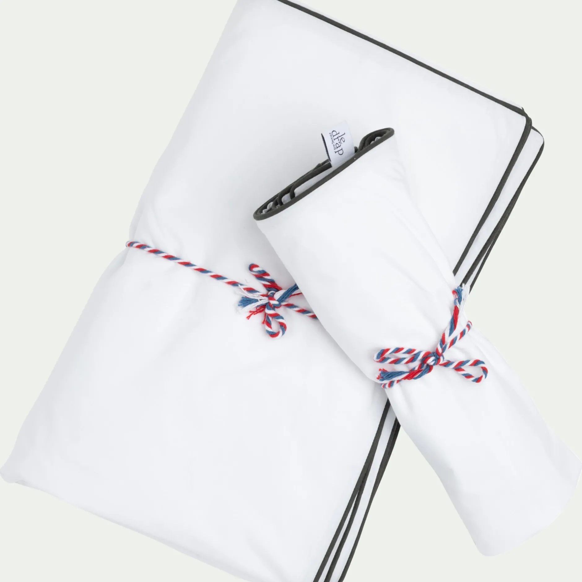 Taie D'Oreiller*alinea Lot de 2 taies d'oreiller en percale de coton 65x65cm - Blanc