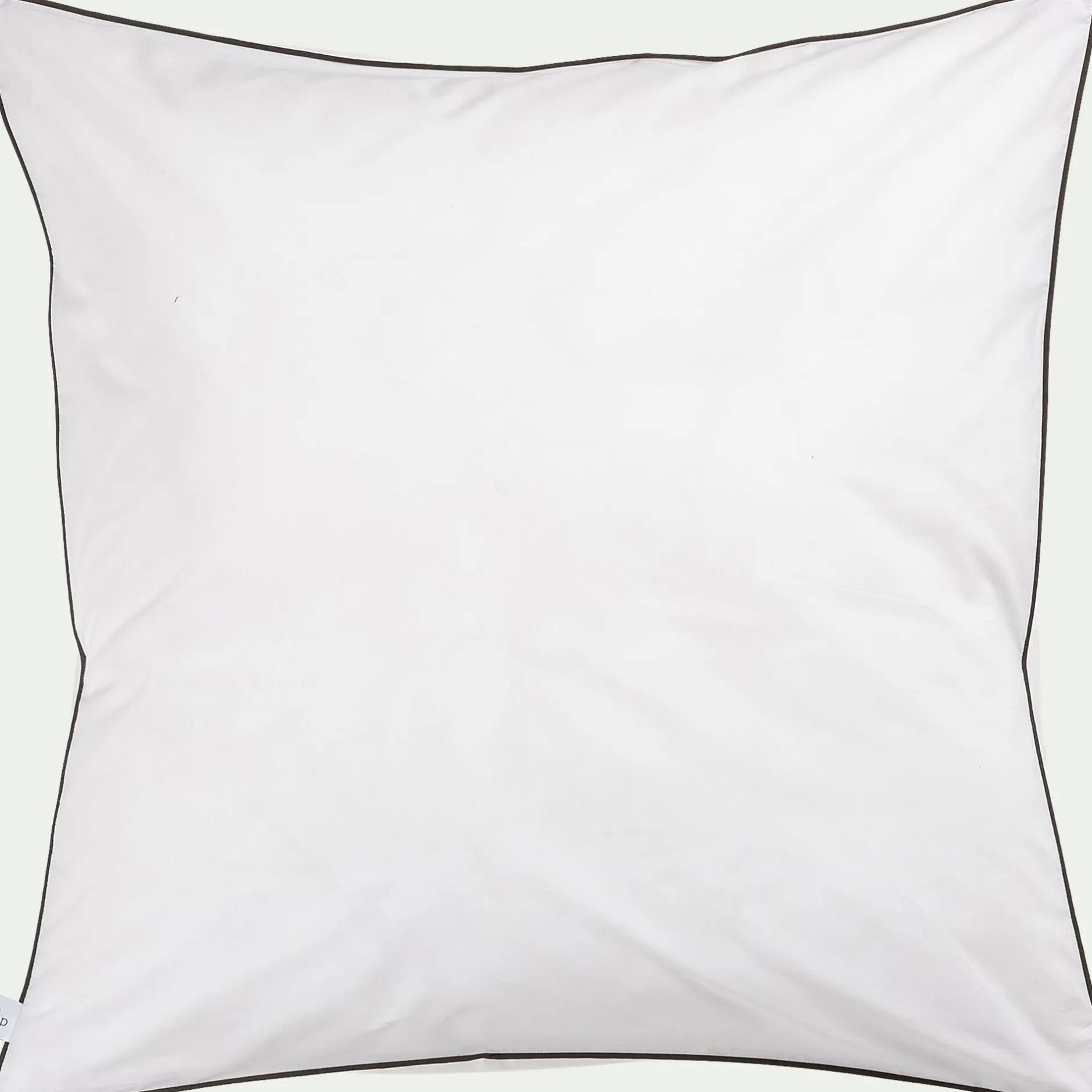 Taie D'Oreiller*alinea Lot de 2 taies d'oreiller en percale de coton 65x65cm - Blanc