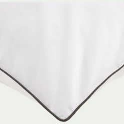 Taie D'Oreiller*alinea Lot de 2 taies d'oreiller en percale de coton 65x65cm - Blanc