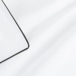 Taie D'Oreiller*alinea Lot de 2 taies d'oreiller en percale de coton 65x65cm - Blanc