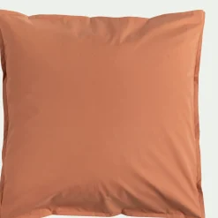 Taie D'Oreiller*alinea Lot de 2 taies d'oreiller en percale de coton - brun rustrel 65x65cm Marron