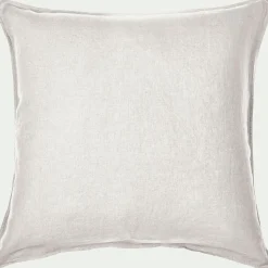 Taie D'Oreiller*alinea Lot de 2 taies d'oreiller en lin lavé - capelan 65x65cm Blanc