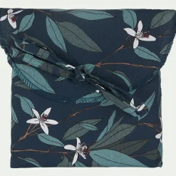 Taie D'Oreiller*alinea Lot de 2 taies d'oreiller fleurs d'oranger en percale de coton 63x63cm - Bleu