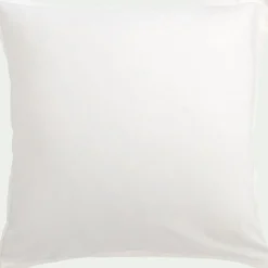 Taie D'Oreiller*alinea Lot de 2 taies d'oreillers en satin lavé de 65x65cm - ventoux Blanc