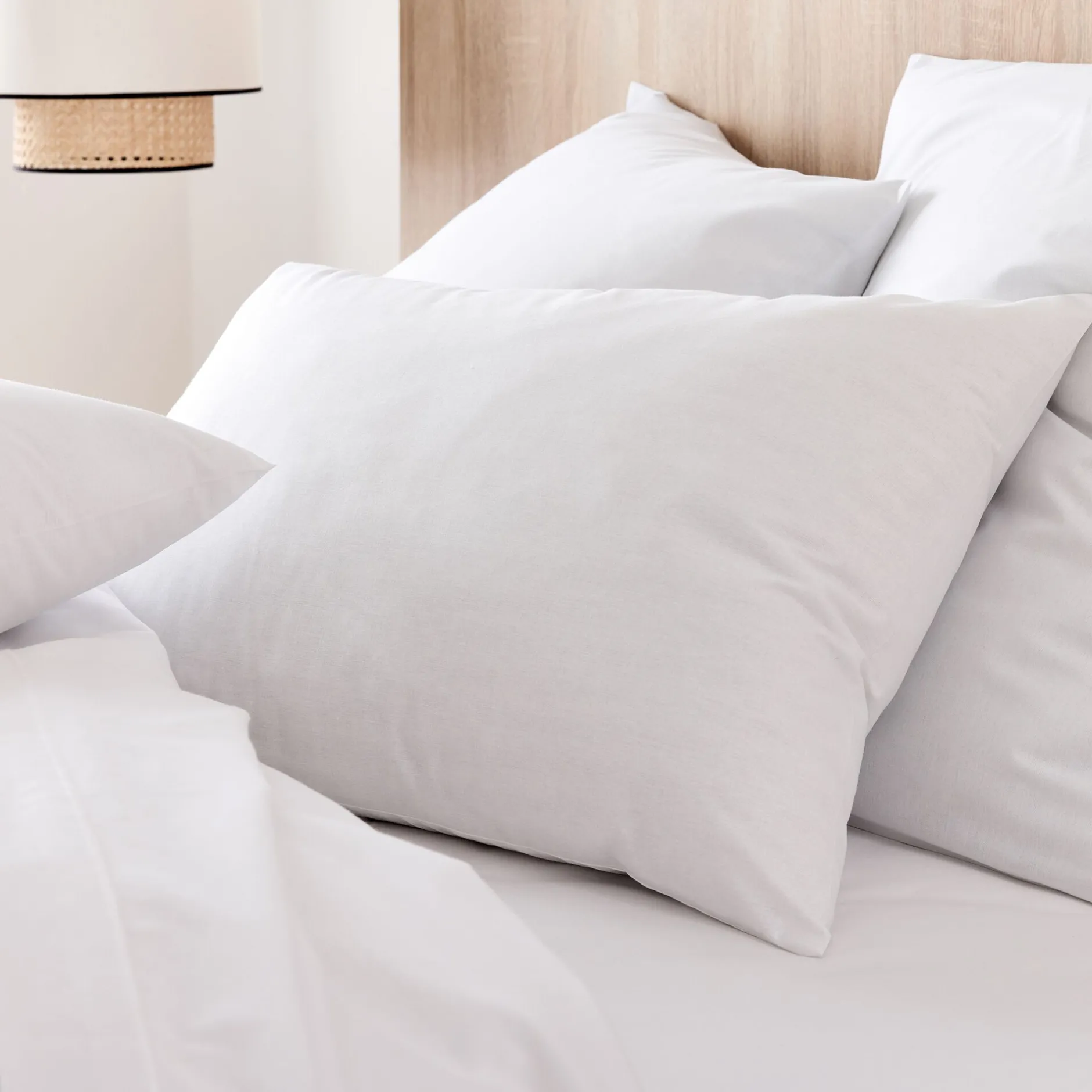 Taie D'Oreiller*alinea Lot de 2 taies oreiller en coton - 50x70cm Blanc