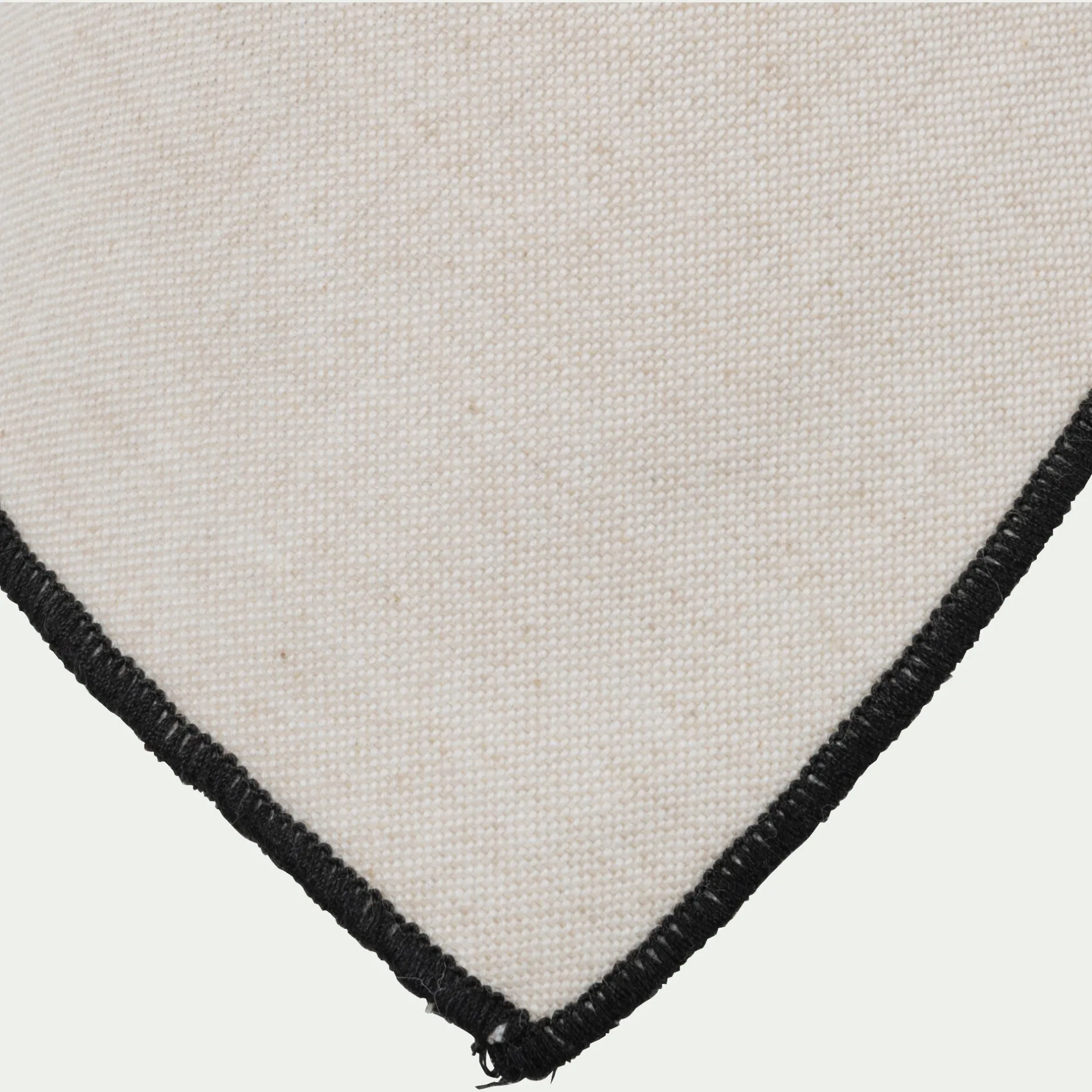 Tablier Et Torchon*alinea Lot de 2 torchons brodés en coton finition point de bourdon 50x70cm - Beige