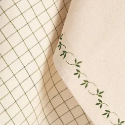 Tablier Et Torchon*alinea Lot de 2 torchons en coton à motifs 50x70cm - mousse Vert
