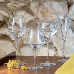 Verre À Pied|Verre À Vin*alinea Lot de 6 verres à pied en cristallin 40cl - Transparent