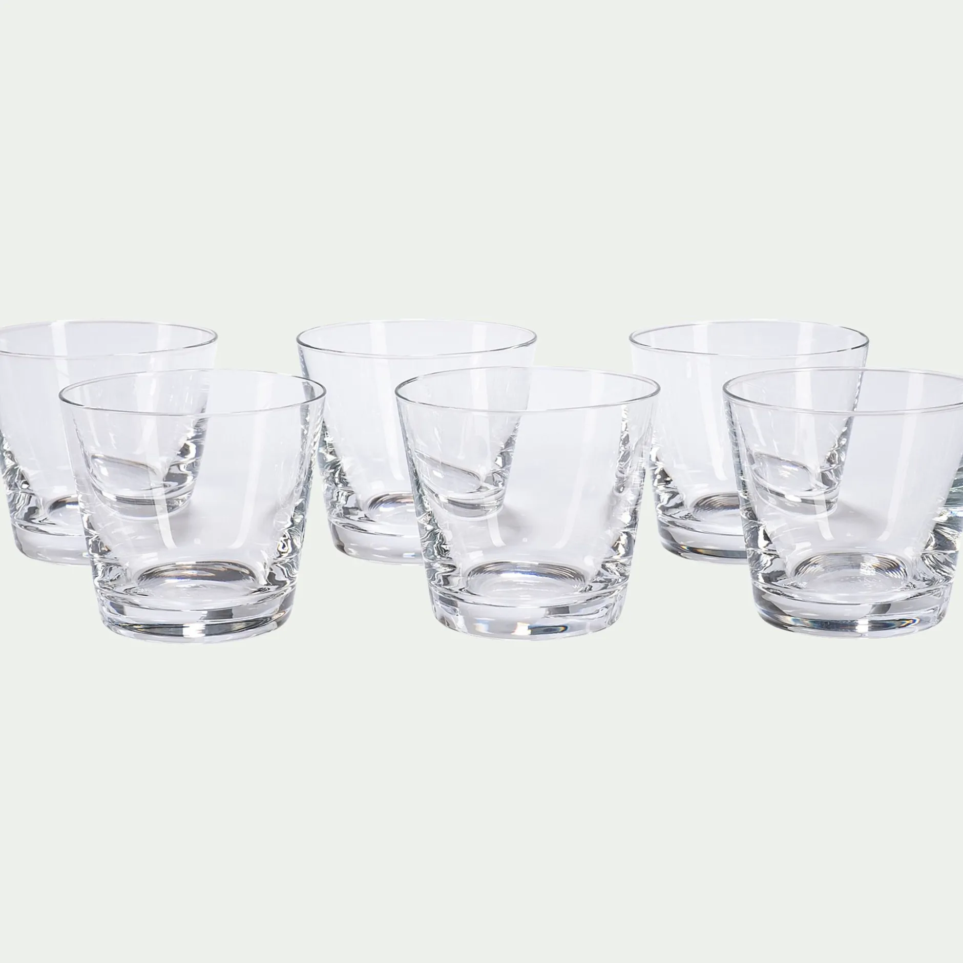 Coupelle*alinea Lot de 6 verrines coniques en verre D6cm - Transparent