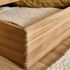 Tiroir Et Bout De Lit*alinea Lot de deux tiroirs de rangement en bois pour lit CORCOVADO - Bois clair