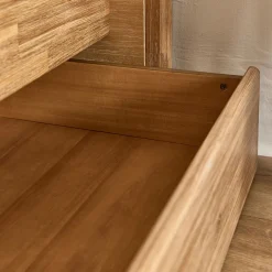 Tiroir Et Bout De Lit*alinea Lot de deux tiroirs de rangement en bois pour lit CORCOVADO - Bois clair