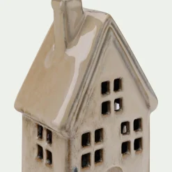 Décoration De La Table De Noël|Objet Décoratif De Noël*alinea Maisonnette à poser en céramique - Beige