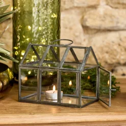 Décoration De La Table De Noël|Objet Décoratif De Noël*alinea Maisonnette en Verre 15,5X10,5XH13CM - transparent Argenté