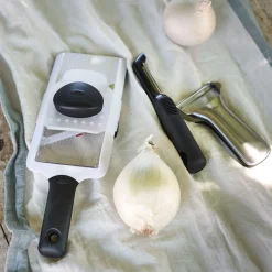 Ustensile De Cuisine*alinea Mandoline à main en pvc et lame en inox - Blanc