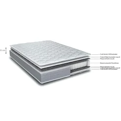 Matelas 140X190 Cm*alinea Matelas à ressorts ensachés accueil ferme - 140x190cm