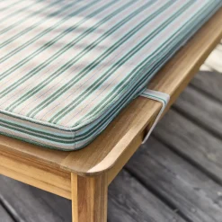 Matelas Bain De Soleil*alinea Matelas de bain pliant à motif rayures 190x55cm - beige