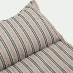 Matelas Bain De Soleil*alinea Matelas de plage transportable à rayures - Vert