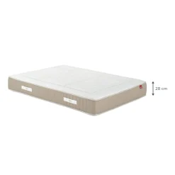 Matelas 140X190 Cm*alinea Matelas Epeda à ressorts accueil moelleux - 140x190cm Blanc