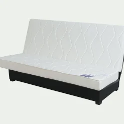 Canapé Clic-Clac*alinea Matelas mousse DUNLOPILLO 15cm pour clic-clac 130cm Blanc