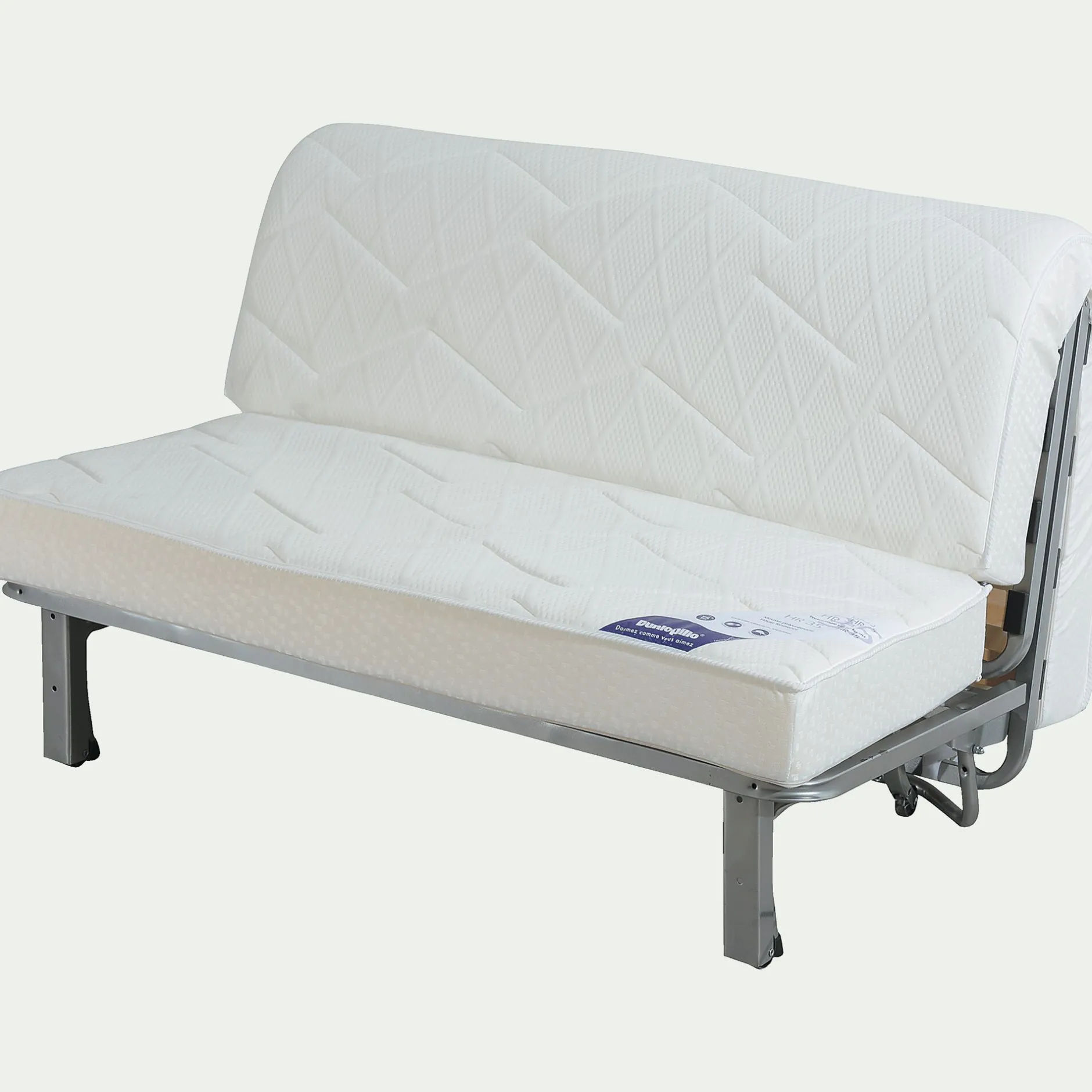 Canapé Bz*alinea Matelas mousse DUNLOPILLO 15cm pour BZ 160cm Blanc